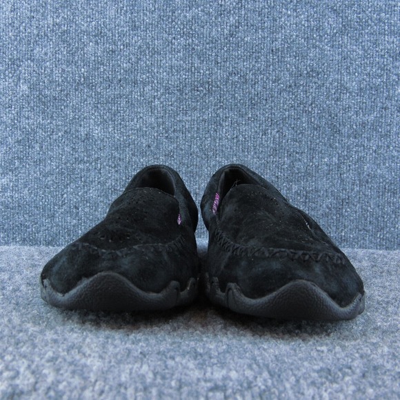 Skechers Relaxed Fit Women Slip-On Shoes Black Leather Slip On Size 8.5 Medium - Picture 2 of 10